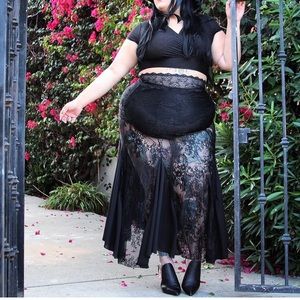 Shrouded In Mystery Lace Skirt